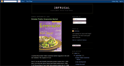 Desktop Screenshot of 2bfrugal.blogspot.com