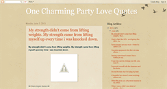 Desktop Screenshot of onecharmingparty.blogspot.com