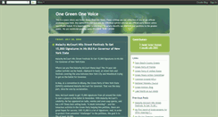 Desktop Screenshot of onegreen.blogspot.com