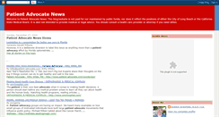 Desktop Screenshot of patientadvocatenews.blogspot.com