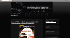 Desktop Screenshot of porosidade-eterea.blogspot.com