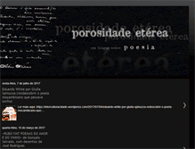 Tablet Screenshot of porosidade-eterea.blogspot.com