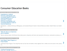 Tablet Screenshot of consumer-education-books.blogspot.com