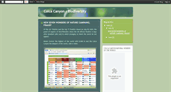 Desktop Screenshot of colcacanyon-biodiversity.blogspot.com
