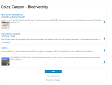 Tablet Screenshot of colcacanyon-biodiversity.blogspot.com