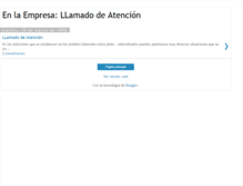 Tablet Screenshot of llamado-de-atencion.blogspot.com