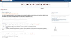 Desktop Screenshot of italiangenealogybooks.blogspot.com