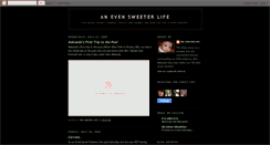 Desktop Screenshot of anevensweeterlife.blogspot.com