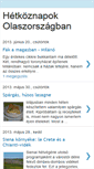 Mobile Screenshot of hetkoznapokolaszorszagban.blogspot.com