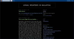 Desktop Screenshot of legalweaponsmalaysia.blogspot.com