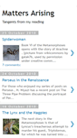 Mobile Screenshot of matters-arising.blogspot.com