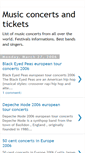 Mobile Screenshot of musicconcertsticket.blogspot.com