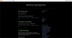 Desktop Screenshot of desafiomatematico.blogspot.com