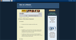 Desktop Screenshot of manonamission.blogspot.com