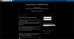 Desktop Screenshot of floridawholesaleproperties.blogspot.com