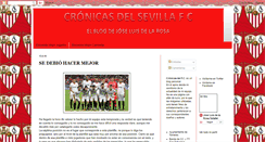 Desktop Screenshot of cronicadelsevilla.blogspot.com