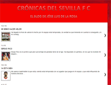 Tablet Screenshot of cronicadelsevilla.blogspot.com