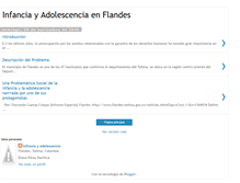 Tablet Screenshot of infanciayadolescenciaflandes.blogspot.com