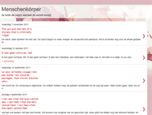 Tablet Screenshot of menschenkoerper.blogspot.com