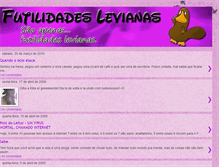 Tablet Screenshot of futilidadeslevianas.blogspot.com