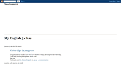 Desktop Screenshot of myenglish5class.blogspot.com