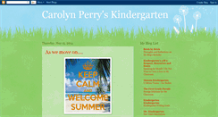 Desktop Screenshot of carolynperryskindergarten.blogspot.com