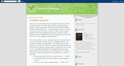 Desktop Screenshot of elephant-droppings.blogspot.com