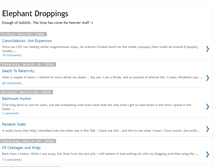 Tablet Screenshot of elephant-droppings.blogspot.com