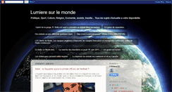 Desktop Screenshot of monde-actu.blogspot.com