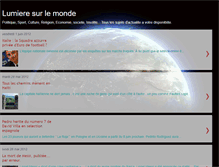 Tablet Screenshot of monde-actu.blogspot.com