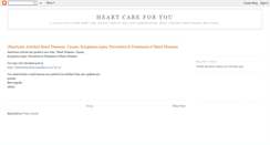 Desktop Screenshot of heartcareforyou.blogspot.com