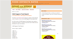 Desktop Screenshot of fixed-deposits-rates.blogspot.com