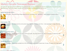 Tablet Screenshot of mickyrecipes.blogspot.com