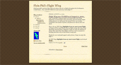 Desktop Screenshot of flyinphilsflightblog.blogspot.com