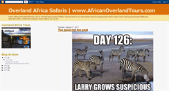 Desktop Screenshot of africanoverlandtours.blogspot.com