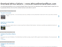 Tablet Screenshot of africanoverlandtours.blogspot.com