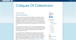 Desktop Screenshot of critiquesofcollectivism.blogspot.com