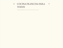 Tablet Screenshot of micocinafrancesa.blogspot.com