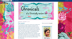 Desktop Screenshot of chronicallyrandom.blogspot.com