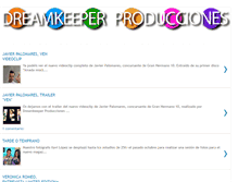 Tablet Screenshot of dreamkeeperproducciones.blogspot.com