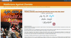 Desktop Screenshot of maldiviansagainstzionists.blogspot.com