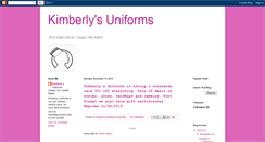 Desktop Screenshot of kimberlysuniforms.blogspot.com