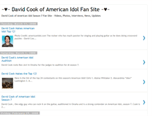 Tablet Screenshot of davidcookamericanidol.blogspot.com