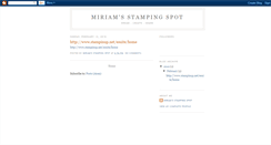 Desktop Screenshot of miriamsstampingspot.blogspot.com