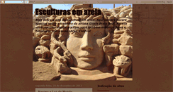 Desktop Screenshot of esculturadeareia.blogspot.com