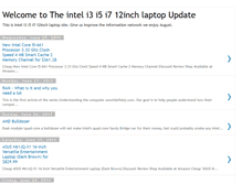 Tablet Screenshot of i3i5i712inchlaptop.blogspot.com