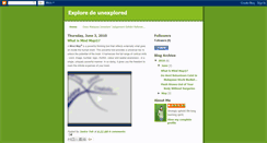 Desktop Screenshot of exploredeunexplored.blogspot.com