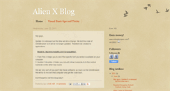 Desktop Screenshot of alienxblog.blogspot.com