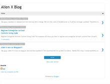 Tablet Screenshot of alienxblog.blogspot.com