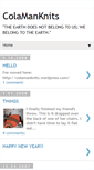 Mobile Screenshot of colamanknits.blogspot.com